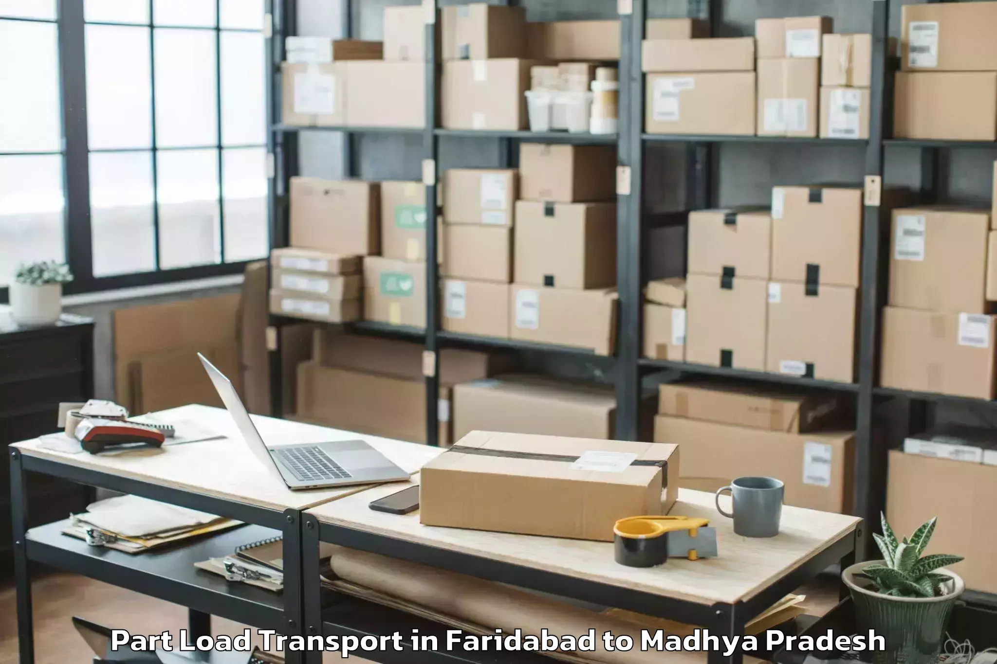 Expert Faridabad to Jaora Part Load Transport